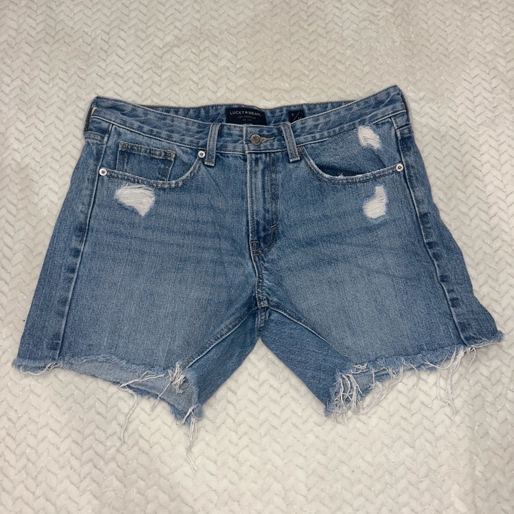 Lucky Brand, Distressed Jean, Mom Shorts